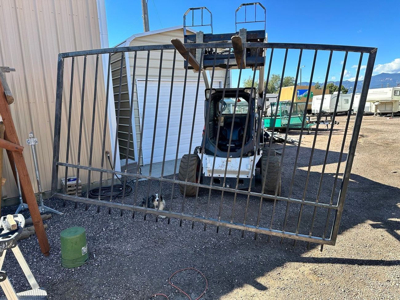 Custom fabricated driveway gate — Omaha metro